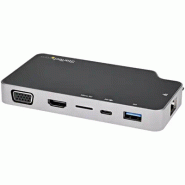 Adaptateur Multiport USB C - USB-C vers 4K HDMI ou VGA avec 100W Power Delivery Pass-through, 2-Port