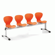 Banc d'accueil Buni avec assises en polypro. - 4 places_0