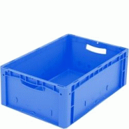 BITO Bacs gerbables norme Europe, série XL L600 mm x l400 mm x H220 mm bleu - bleu plastique polypropylène 4250692928953 BITO Bacs gerbables norme Europe, série XL L600 mm x l400 mm x H220 mm bleu - bleu plastique polypropylène 4250692928953