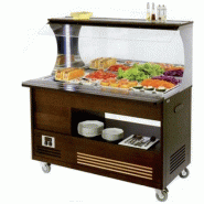 Buffet mural 4 bacs GN 1/1 - réfrigéré ou bain-marie - construction en bois, 3 coloris disponibles Buffet mural 4 bacs GN 1/1 - réfrigéré ou bain-marie - construction en bois, 3 coloris disponibles