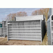 Clôture grillagée standard 3.5m*2m - temporaire, légère et pré-galvanisée