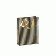 Clairefontaine Lot de 5 Sac cadeau Max et moi, petit format (17x6x22 cm), papier 170 g/m², ruban satin assorti - 3329682128596