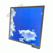 Dalle led nuage 3d relief - 60 x 60 cm - 45 watts - 3200 lumens - 72 lumens/watt - 595 x 595 x 9 mm - angle 120° - ip20 - transformateur inclus