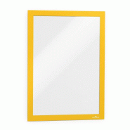 Durable Cadre d'information Duraframe Magnetic A4 jaune UE=2 pièces - jaune plastique 487204