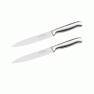 Ensemble de 2 Couteaux de cuisine universel 24 cm en tout Nirosta Star - gris Acier inoxydable 18/10 3176239931952 Ensemble de 2 Couteaux de cuisine universel 24 cm en tout Nirosta Star - gris Acier inoxydable 18/10 3176239931952