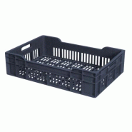 GASTROLAND Caisse ajourée empilable 600 x 400 GILAC - 25 L - Gris - gris 3701666011085