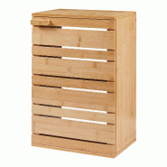 Helloshop26 - Armoire étagère meuble de rangement 50 x 33 x 20 cm murale de salle de bain bambou naturel 03_0008890 - 3000224397648
