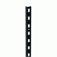 Montant crémaillère L3xH240cm - Noir satiné - Structure solide et design intemporel