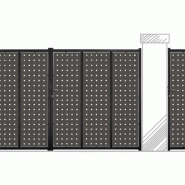 Portail battant - portillon Singapour avec cadre tube 40x40x2 et remplissage tôle Portail battant - portillon Singapour avec cadre tube 40x40x2 et remplissage tôle