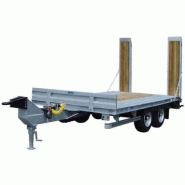 Remorque porte-engin lourd - Transport sécurisé de machines et équipements - Idéale pour BTP et logistique