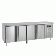 Snack Refroidisseur de comptoir 4 portes SS304 - 460 L | Tefcold - SK6410