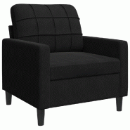 VidaXL Fauteuil Noir 60 cm Velours Modèle Xervelor - 4007609