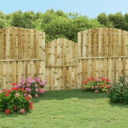 Vidaxl portail de jardin bois de pin imprégné 100x150 cm 45329