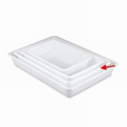 Bac de présentation - 8 L - Blanc - 490 x 335 x 80 mm