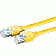 Cordon DÄTWYLER Cat.5e (Classe D) S/UTP, CU 5502 flex PVC, Hirose TM11, jaune, 5 m_0