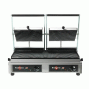 Grand gril professionnel multi contact 2 plaques sup. Striées / pla... - PGECID5AO