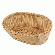 Gredil Corbeille à pain ovale Stalgast, couleur naturelle, tressage en polypropylène, 225 x 180 mm (L x P) - TT4308225