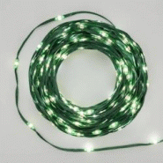 Guirlande lumineuse gouttes 45m 600 LED haute luminosité blanc froid 8 animations câble vert IP44 Lotti - blanc 8024199067523