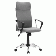 Helloshop26 - Fauteuil de bureau chaise ergonomique siège rembourré pivotant en tissu hauteur réglable mécanisme basculent charge 12_0005876 - aci