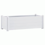 Helloshop26 - Jardinière lit surélevé plantes fleurs jardin PP 100 x 43 x 35 cm blanc 02_0001224 - 3000075941533 Helloshop26 - Jardinière lit surélevé plantes fleurs jardin PP 100 x 43 x 35 cm blanc 02_0001224 - 3000075941533