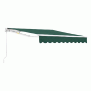 Helloshop26 - Store banne avec manivelle 250 x 200 cm vert foncé 03_0008302 - vert aluminium 3001925247768