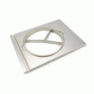 Maxima Pearl Round Tray Ø 250 mm - Large - 3 Compartments – 67 × 38 × 31 cm - AKS-09369205