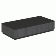 Podium pour mannequins Vertigo T01 MDF noir et noir 120x60x25cm