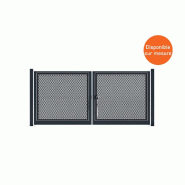 Portail battant tôle perforée - 5000 / 2250_0