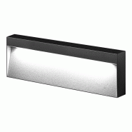 ROSSINI ILLUMINAZIONE Applique Led Kiki 8W 4000K Ip65 - Structure En Aluminium Anthracite Pour Extérieur, Lampe De Balise Murale Angle De Lumière 50
