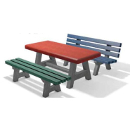 Table publique à plateau fermé gamme enfants CANETTI - Longueur 150 cm - ADS Equipements Eurl