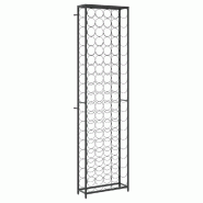 VidaXL Casier à vin pour 95 bouteilles en fer forgé noir 54x18x200 cm - métal 358368