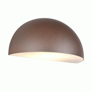 Applique extérieure rouille culot E27 IP44 fonte d'aluminium - Trio - Maas - marron 4017807648485