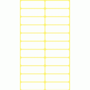 Avery Zweckform 132 étiquettes multi-usages blanches, format 32 x 10 mm (6 feuilles / cdt) - 3044