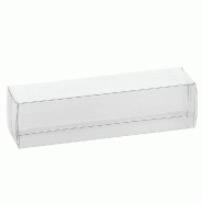 Boite rectangulaire transparente PVC 19x5x5cm - par 200