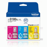 BTD180CLVAL Bouteilles d'encre couleur multipack | 3 couleurs