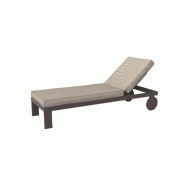 Chaise longue Posidonia - brun