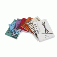 Clairefontaine Lot de 10 Bloc agrafé GRAF IT de 80 feuilles de papier croquis blanc, 90 g/m², A5, couvertures assorties - 3329680966213