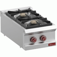 Diamond - Cuisinière gaz 2 feux vifs -Top- - réf. G7/2B4T-N - gris inox AKS-G7/2B4T-N