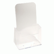 Exacompta Lot de 10 Distributeur format prospectus DL 1 case Office cristal - transparent matière synthétique 73058D