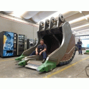 Godet ripper pour pelles de 19 à 250 tonnes - Profil déroctage - ONE-TP_1