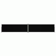 Helloshop26 - Auvent latéral rétractable 160 x 1000 cm noir 02_0007438 - noir aluminium 3000392382729