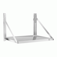 Helloshop26 - Étagère murale professionnel pliable acier inoxydable 60 x 45 cm 40 kg 14_0001577 - 3000187818983
