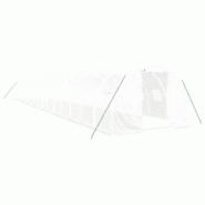 Helloshop26 - Serre tente abri plante fleur légumes avec cadre en acier 54 m² 18 x 3 x 2 m blanc 02_0044605 - 3000220230710 Helloshop26 - Serre tente abri plante fleur légumes avec cadre en acier 54 m² 18 x 3 x 2 m blanc 02_0044605 - 3000220230710