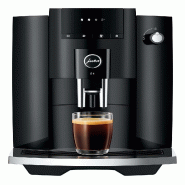 JURA - E4 Piano Black - Machine à café automatique avec moulin à arômes professionnel, préchauffage intelligent et 5 spécialités - 7610917154357