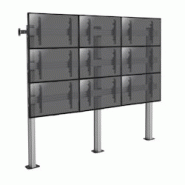 KIMEX Support sur pieds mur d'images pour 9 écrans TV 50''-55'' - A visser - gris 3700685415188 KIMEX Support sur pieds mur d'images pour 9 écrans TV 50''-55'' - A visser - gris 3700685415188