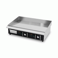 Plancha en acier lisse chromée électrique professionnelle 735x525 mm (400V) PREMIUM - GOLDINOX - inox 3701770825479