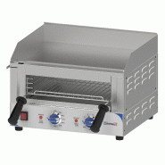 Plaque à snacker inox avec toasteur intégré monophasé puissance 2800 w - PCPAST480