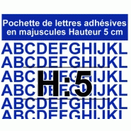 Lettre alphabet h5 cm