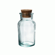 Pot 9 cl avec bouchon en liège -  Transparent Rond Verre Vidrios San Miguel - transparent 8435011107844