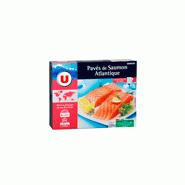 U PAVÉS DE SAUMON ATLANTIQUE X 4 125 G U PAVÉS DE SAUMON ATLANTIQUE X 4 125 G